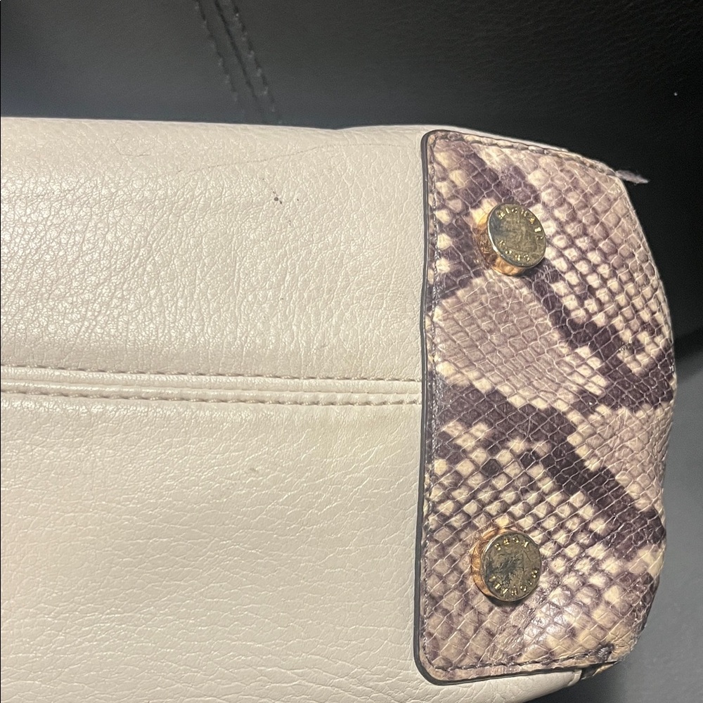 Michael Kors Cream and Brown Satchel - Picture 8 of 15